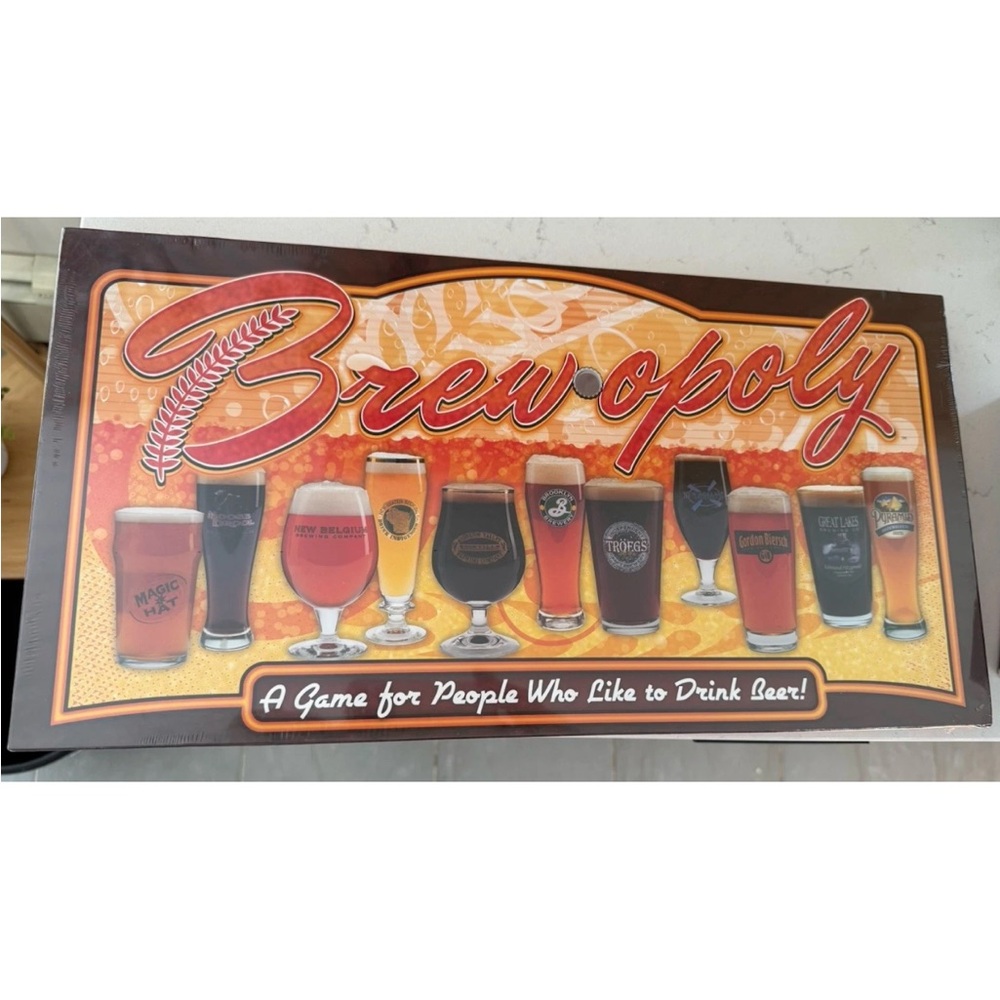 Brew-Opoly Monopoly Beer Themed Board Game New In Box NIB And Wrapping adult